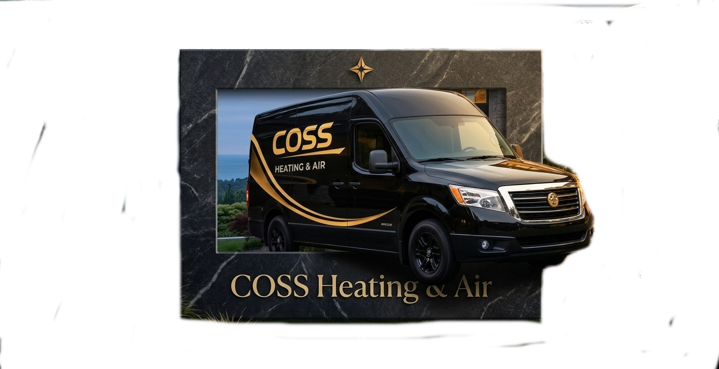 Summit Climate branded service van — installation and repair